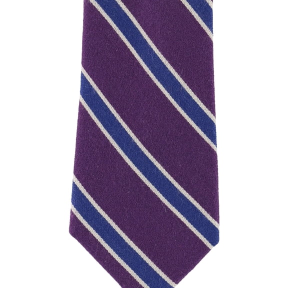 Club Room Mens The Odor Stripe Self-tied Necktie, Purple, One Size