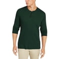 thumbnail image 1 of Club Room Mens Thermal Waffle Knit Henley Shirt, 1 of 1