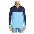 thumbnail image 1 of Club Room Mens Two Tone Regular Fit 1/4 Zip Jacket Navy XL, 1 of 2