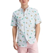 Club Room Mens Ukulele Regular Fit Print Button-Down Shirt