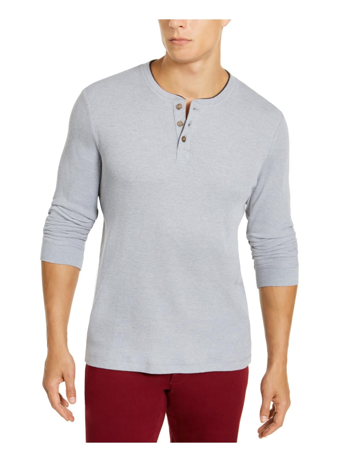 All in Motion Men's Waffle-Knit Henley Athletic Top - (as1, Alpha