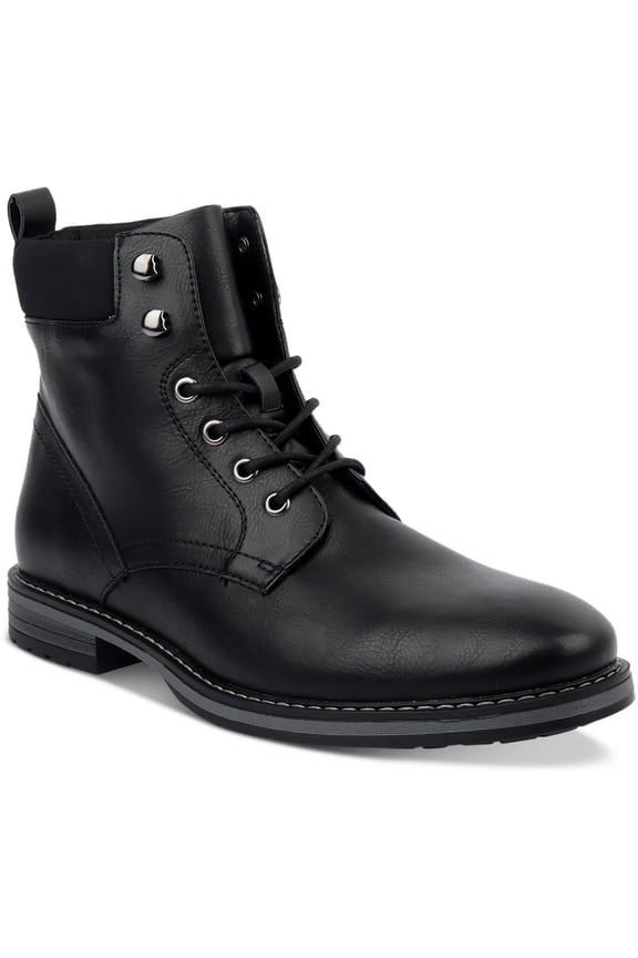 Mens Westin Faux Leather Lace-Up Ankle Boots