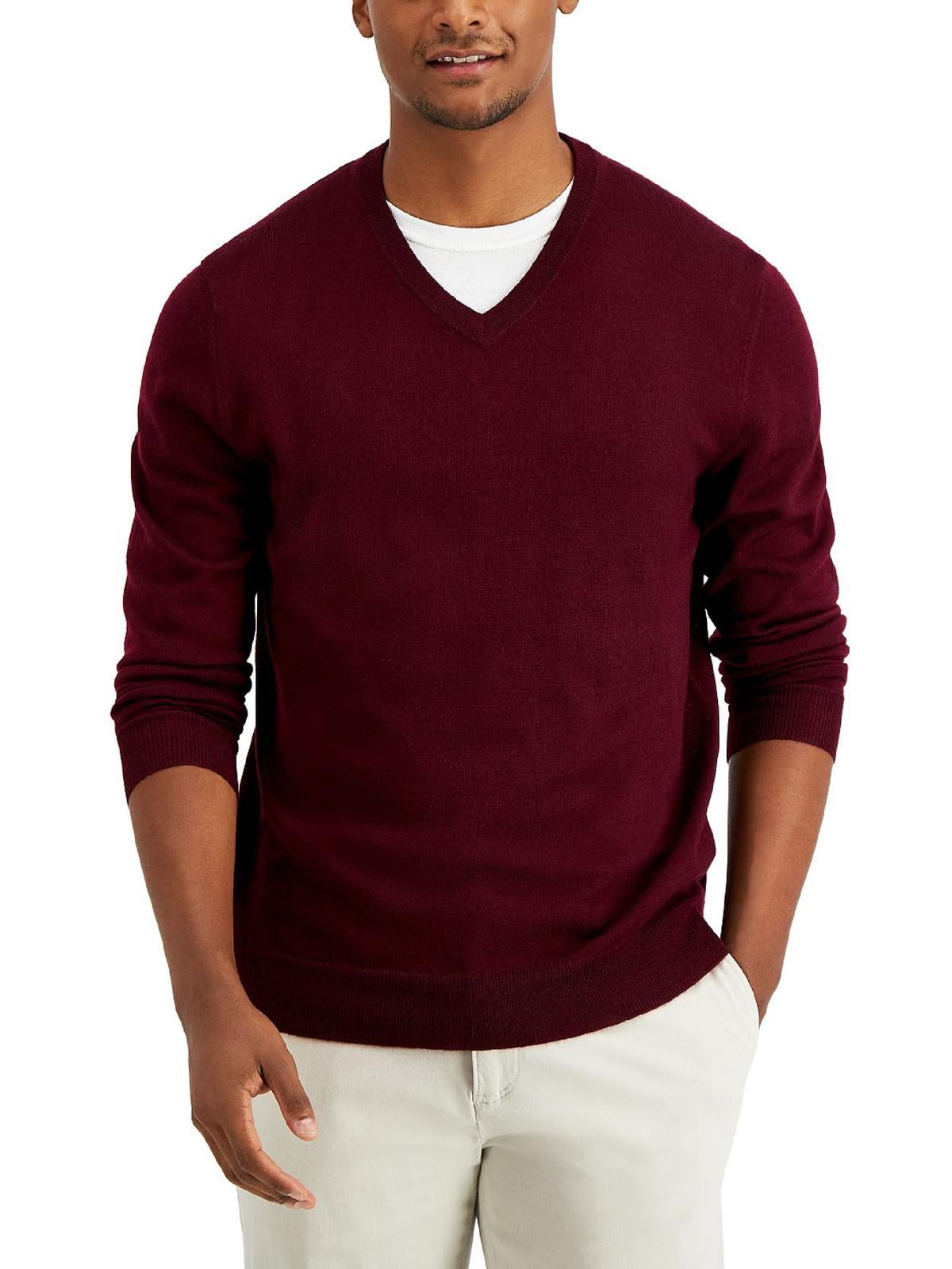 Club Room Mens Wool Blend V-Neck Sweater - Walmart.com