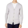 thumbnail image 1 of Club Room Mens Wool Knit Cardigan Sweater, Grey, X-Large, 1 of 1