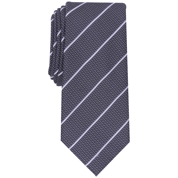 Club Room TEAL Men's Harro Stripe Silk Blend Textured Slim Tie, O/S