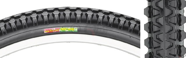 Kenda Krisp 26x2.0 Inch Mountain Bike Tire – Black, Steel Bead, 40-65 PSI