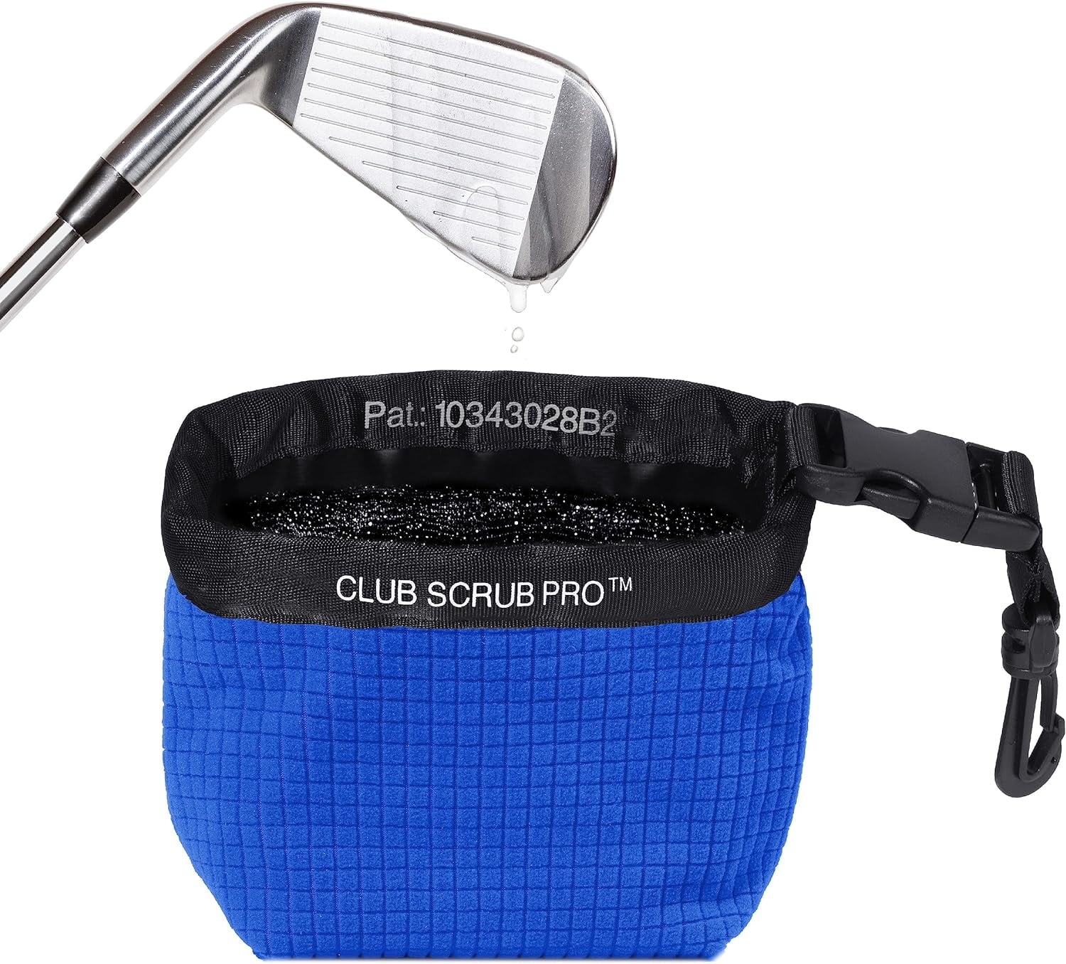 Club Scrub Golf Club and Golf Ball Cleaning Bag, Waterproof Clean Face