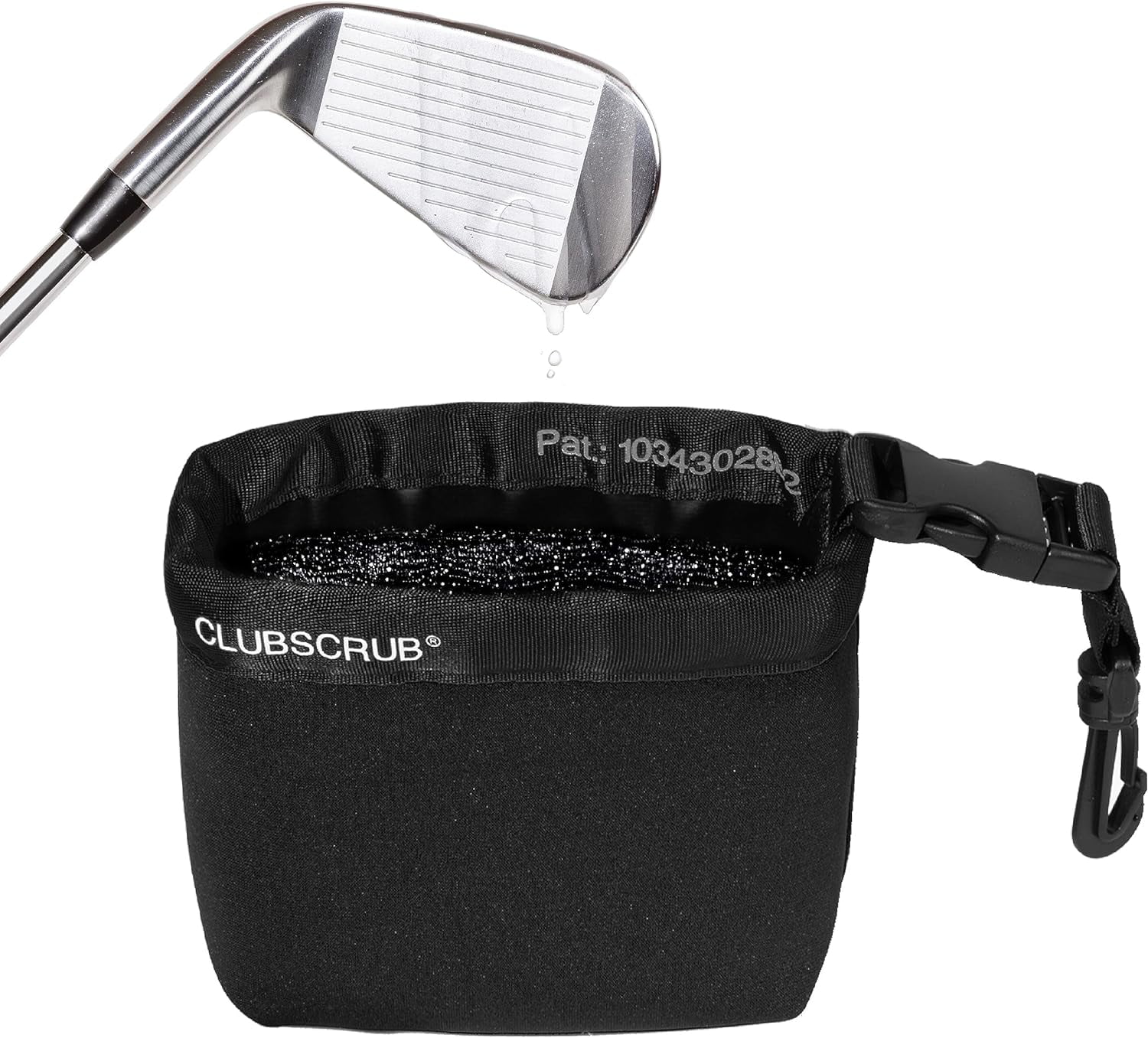 Club Scrub Golf Club and Golf Ball Cleaning Bag, Waterproof, Neoprene