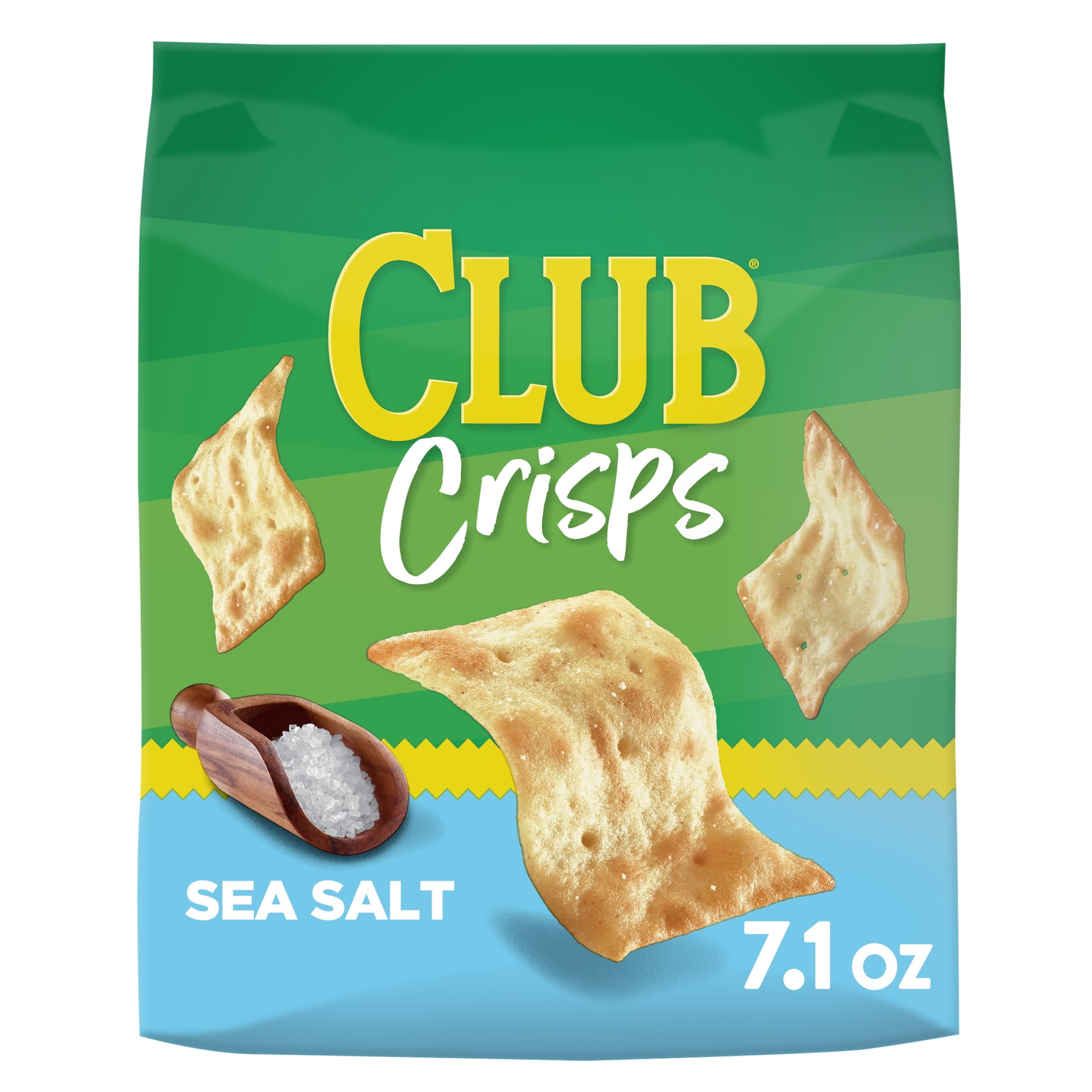Club Sea Salt Cracker Crisps, Baked Snack Crackers, 7.1 oz