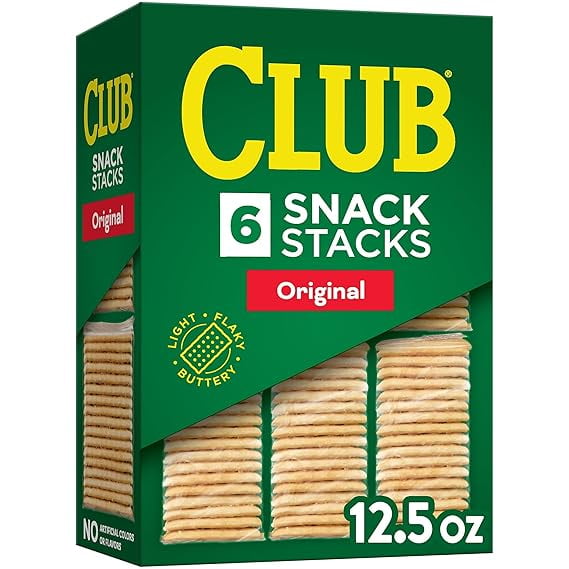 Club Snack Stacks Crackers, Lunch Snacks, Snack Crackers, Original, 12.5oz Box