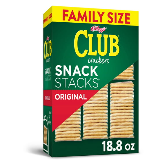 Club Snack Stacks Original Crackers, Lunch Snacks, 18.8 oz, 9 Count