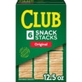 thumbnail image 1 of Club Snack Stacks Original Crackers, Lunch Snacks, 6 Count, 1 of 15