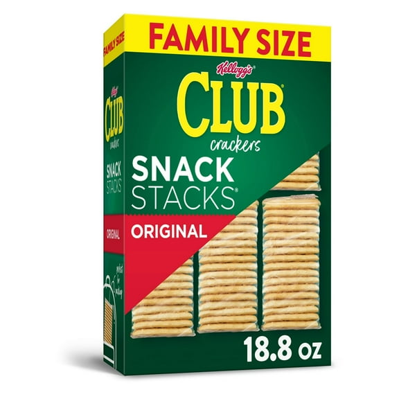 Club Snack Stacks Original Crackers, Lunch Snacks, 9 Count (Pack of 8)