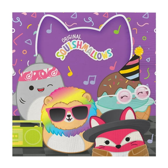 Club Squishmallows Napkins 32 Count - Squishmallows Party Decorations