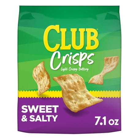 Club Sweet and Salty Cracker Crisps, Baked Snack Crackers, 7.1 oz