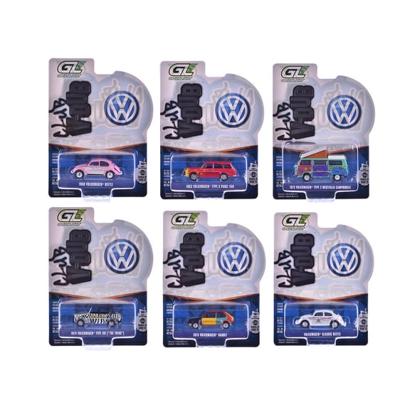 "Club Vee-Dub" Series 21 Set of 6 pieces 1/64 Diecast Model Cars by Greenlight
