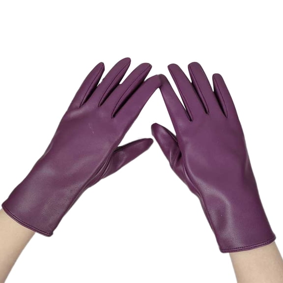 Club Winter Gloves For Women Soft Faux Leather Windproof Design Insulated Thermal Hand Protections
