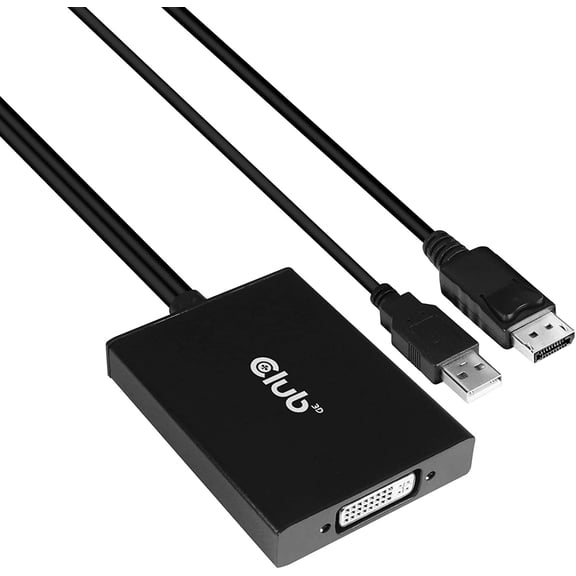 Club3D DisplayPort to Dual Link DVI-D HDCP, Black