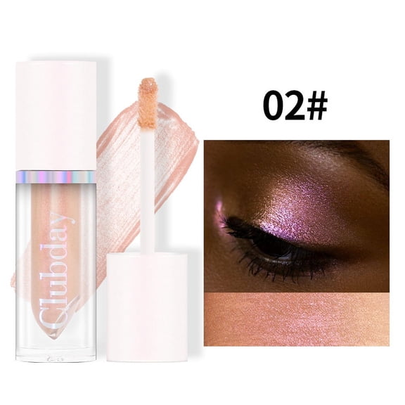 Clubday Chameleon Multichrome Liquid Eyeshadow, Shifting Iridescent Glitter Eye Shadow, Multi-Use Shimmer Highlighter for Eyes Lips Face, Long Lasting Waterproof Stage Party Makeup