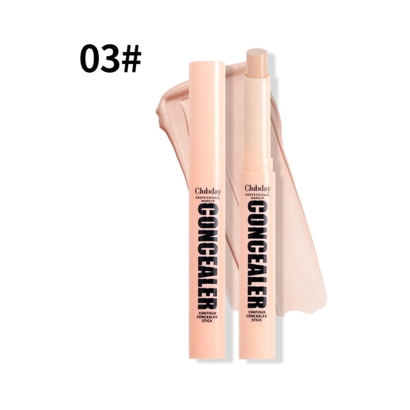 Clubday Waterproof Matte Concealer Contour Stick, Multi-Tone Corrector Buildable Coverage, Covers Blemishes Redness & Sculpts Natural Facial Dimension for Daily Use