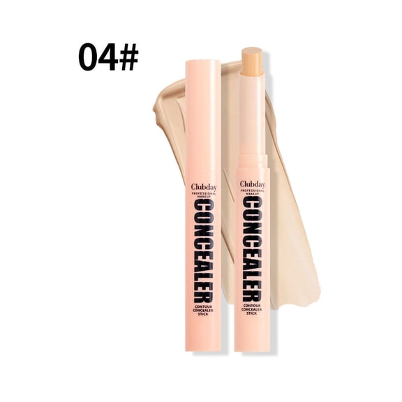 Clubday Waterproof Matte Concealer Contour Stick, Multi-Tone Corrector Buildable Coverage, Covers Blemishes Redness & Sculpts Natural Facial Dimension for Daily Use