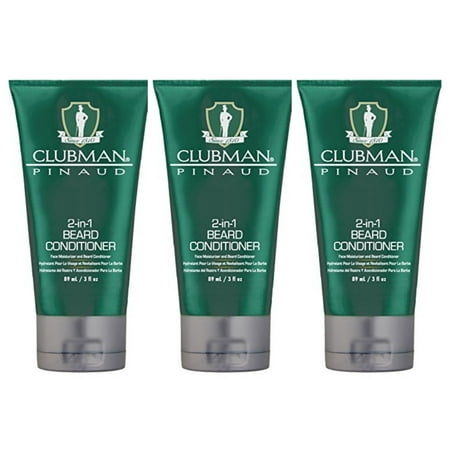 Clubman 2-in-1 Beard Conditioner 3 oz x3