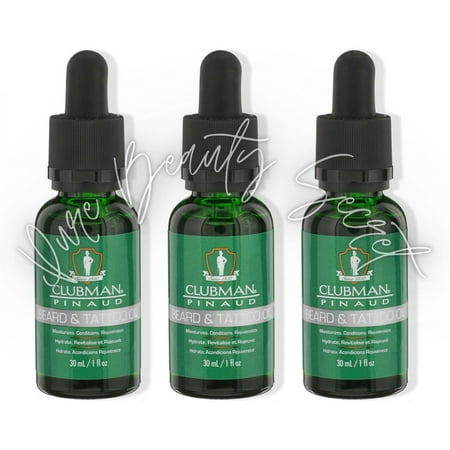 Clubman Beard & Tattoo Oil 1 oz x 3