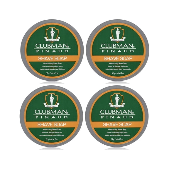 Clubman Moisturizing Shave Soap 2oz x 4
