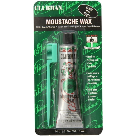 Clubman Moustache Wax Black 0.50 oz (Pack of 2)