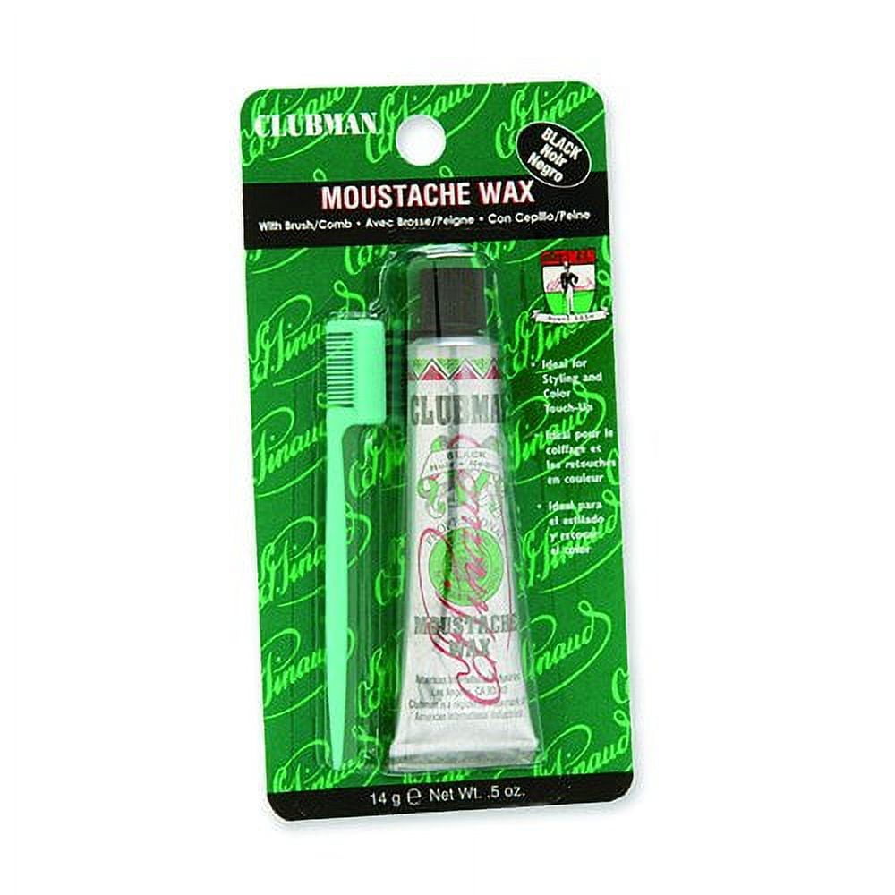 Clubman Moustache Wax Black 0.50 oz (Pack of 6)