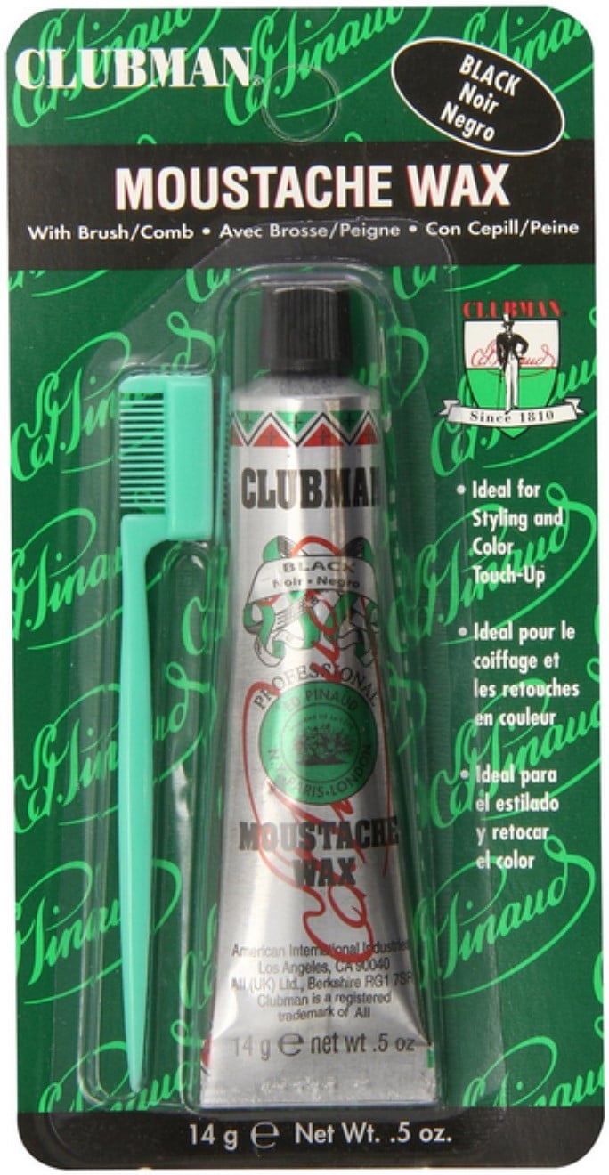 Clubman Moustache Wax Black 0.50 oz