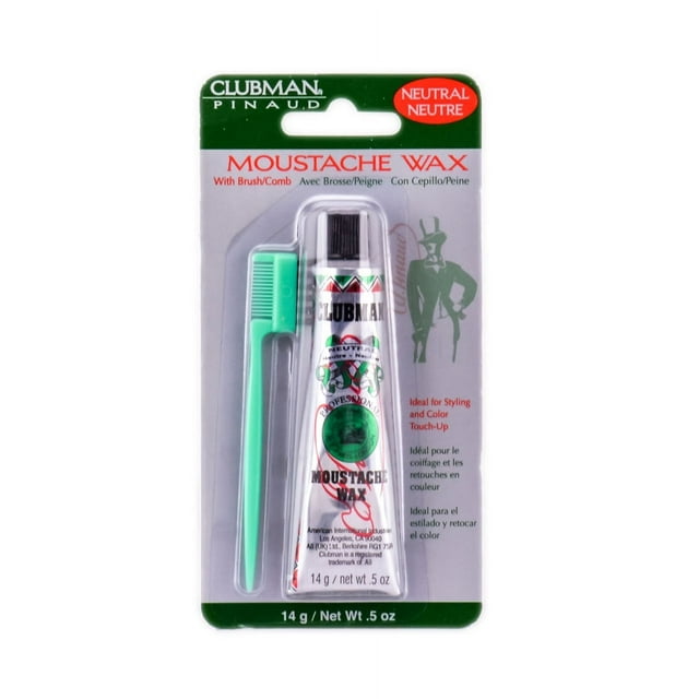 Clubman Moustache Wax Neutral 0.50 oz (Pack of 4)