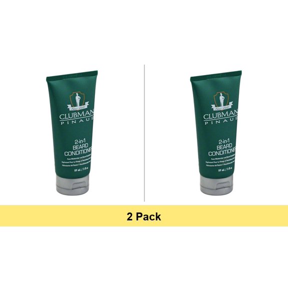 Clubman Pinaud 2-in-1 Beard Conditioner, 3 fl oz - 2 Pack