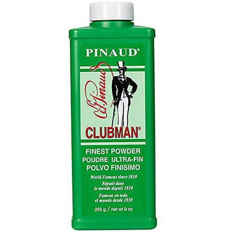 Clubman Pinaud Powder for After Haircut or Shaving, White, 9oz 