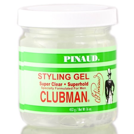 Clubman Pinaud Super Clear Styling Gel Super Hold, 16 oz