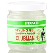 Clubman Pinaud Super Clear Styling Gel Super Hold, 16 oz