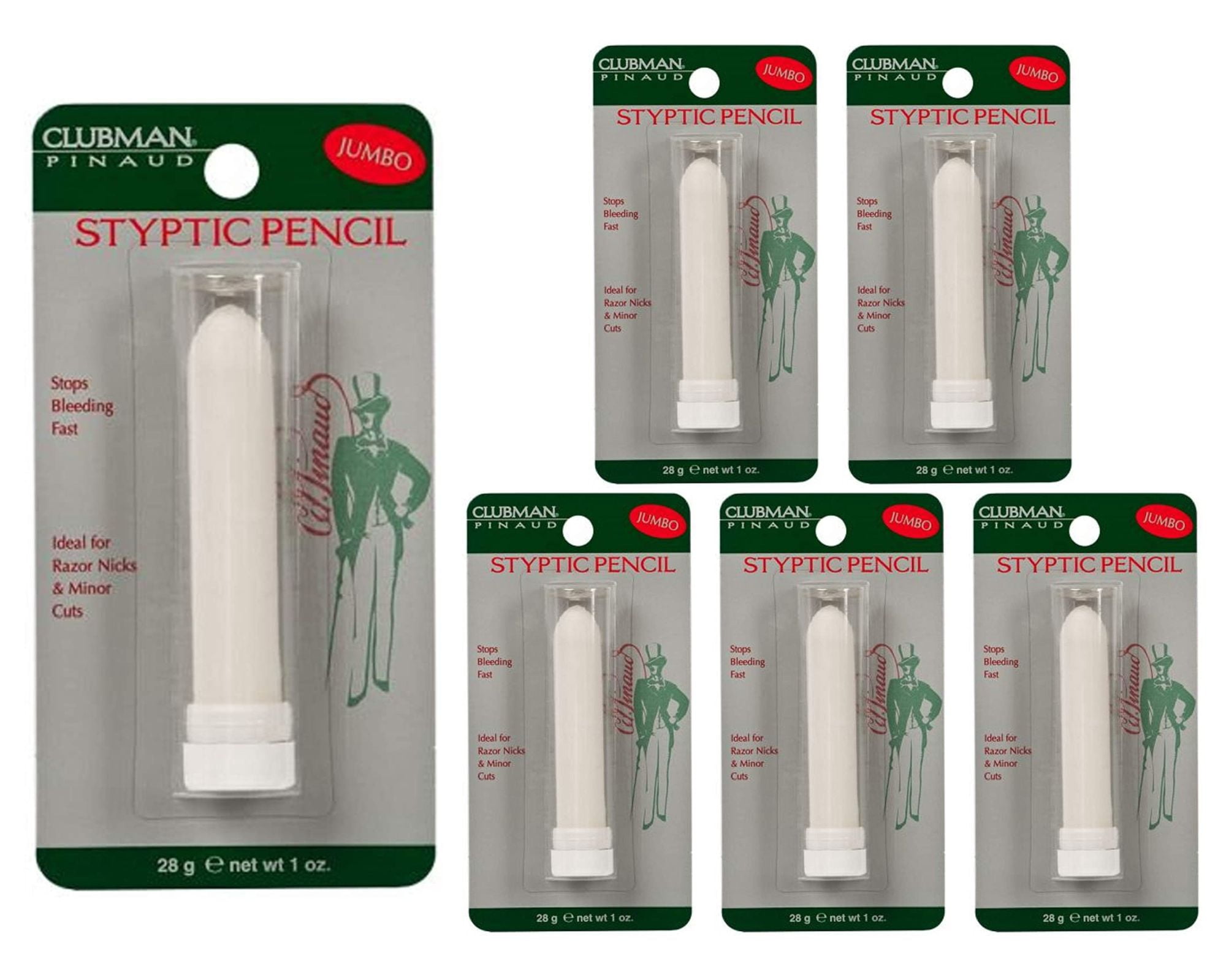 Clubman Styptic Pencil 28g/1oz (((Jumbo))) x 6