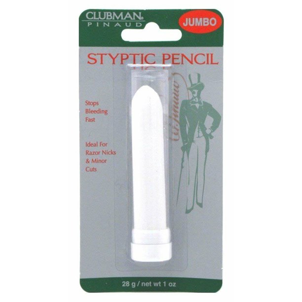 Clubman Styptic Shave Razor Nicks & Minor Cuts Pencil, Jumbo, 1oz, 3Pack