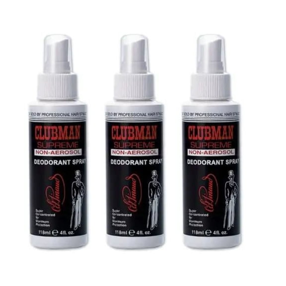 Clubman Supreme Non-Aerosol Hairspray 8 oz x 3