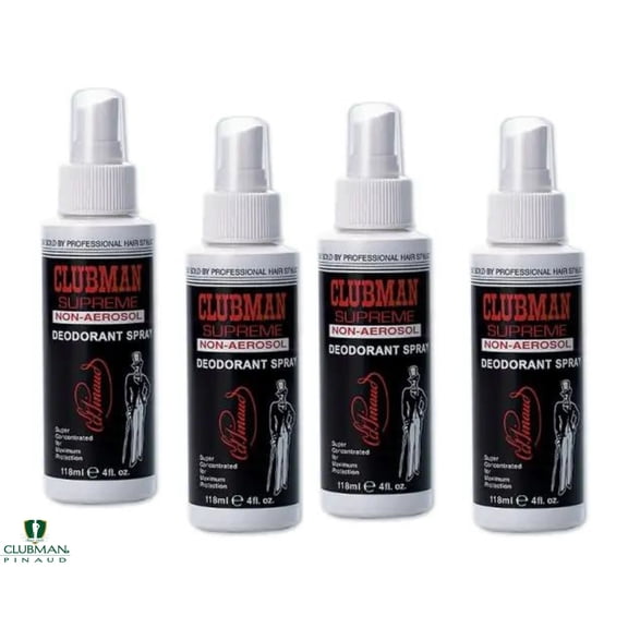 Clubman Supreme Non-Aerosol Hairspray 8 oz x 4