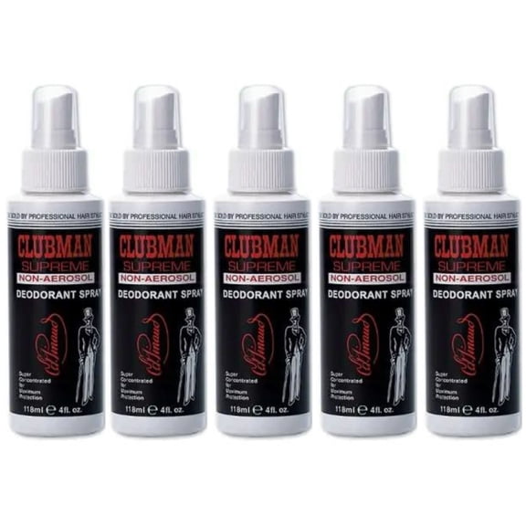 Clubman Supreme Non-Aerosol Hairspray 8 oz x 5