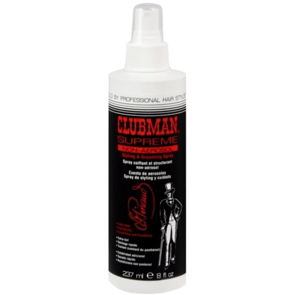Clubman Supreme Non-Aerosol Styling & Grooming Spray 8 oz (Pack of 2)