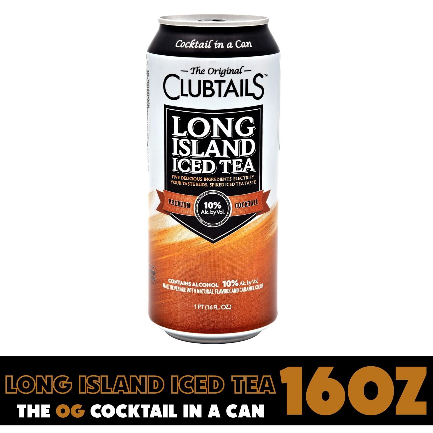 Clubtails Long Island Iced Tea, 16 ounce, 10% abv, Cocktail-in-a-can