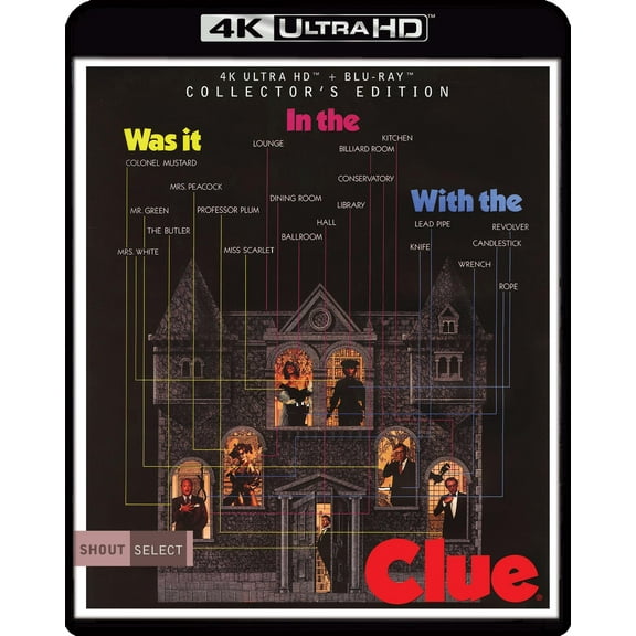 Clue 2-Disc Collector's Edition (4K Ultra HD + Blu-ray), Starring Eileen Brennan