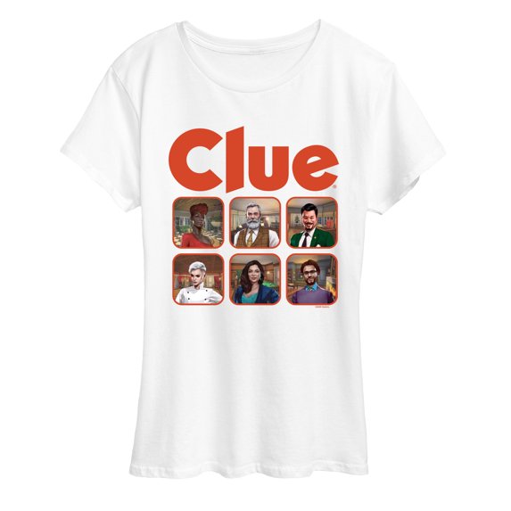 Clue - Character Grid - Women's Short Sleeve Graphic T-Shirt