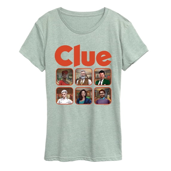 Clue - Character Grid - Women's Short Sleeve Graphic T-Shirt