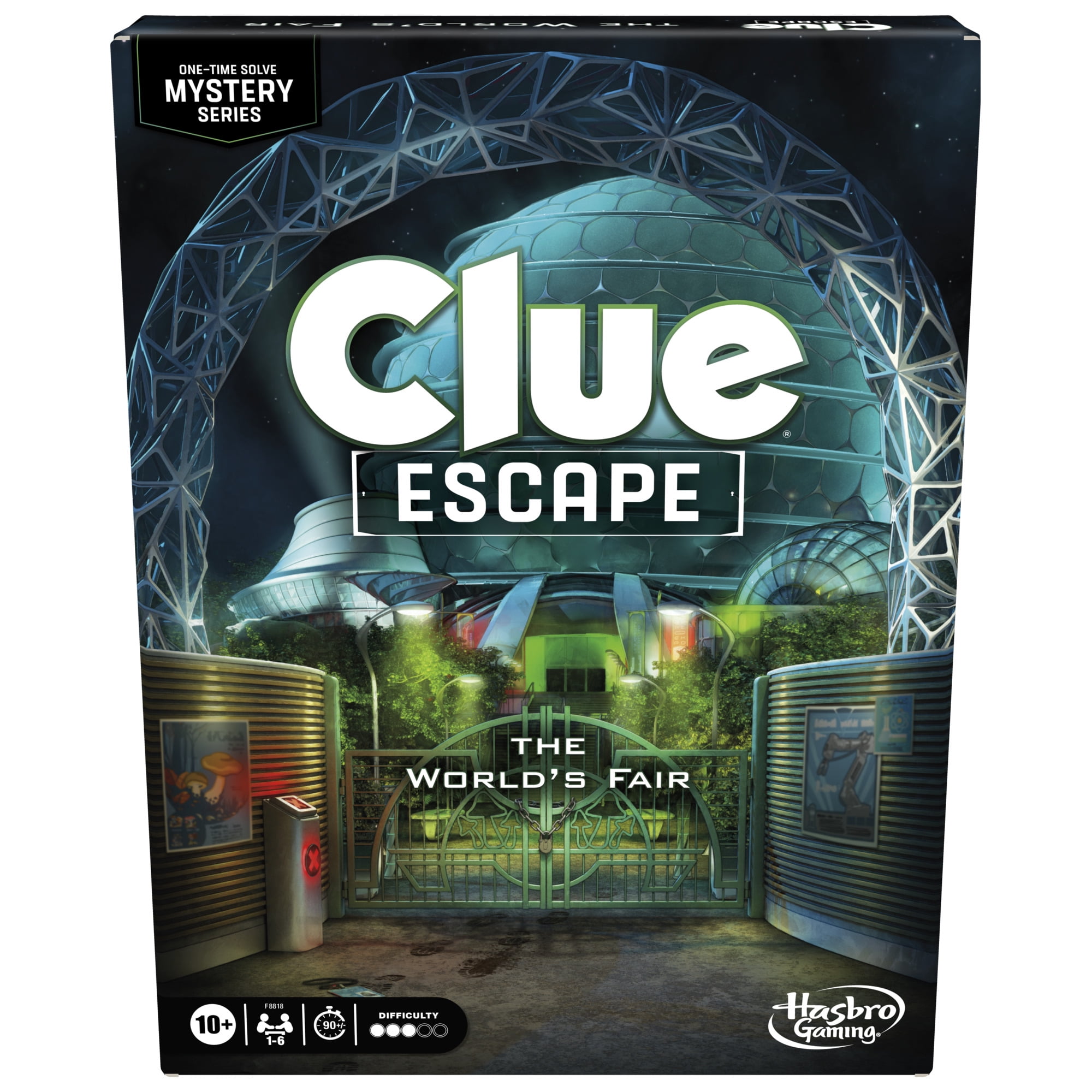 Clue Escape: The Worlds Fair Board Game, 1-Time Solve Escape Room Mystery Games, Ages 10+