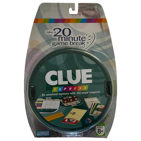 Clue Express Parker Brothers Family Travel Game