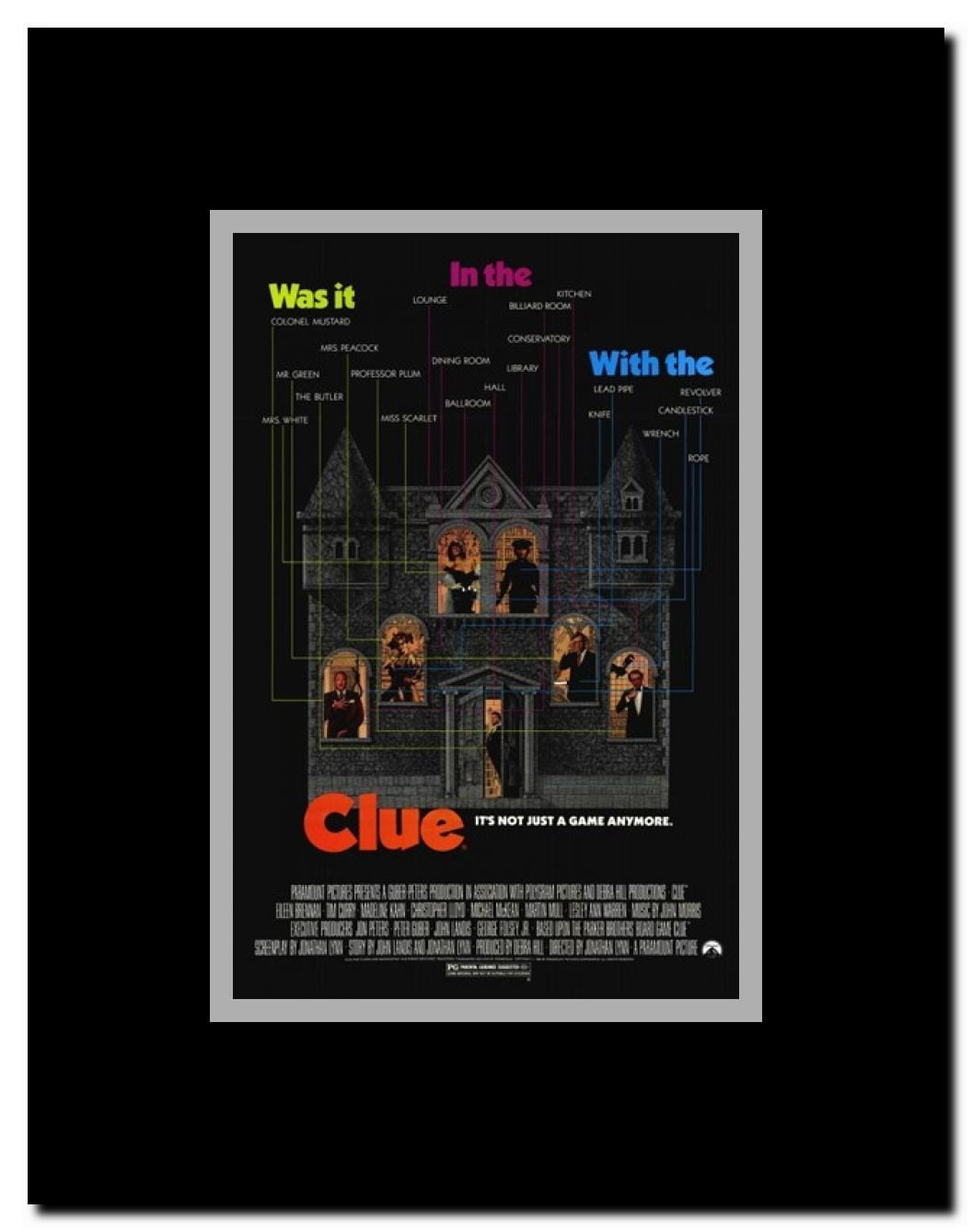 Clue Framed Movie Poster