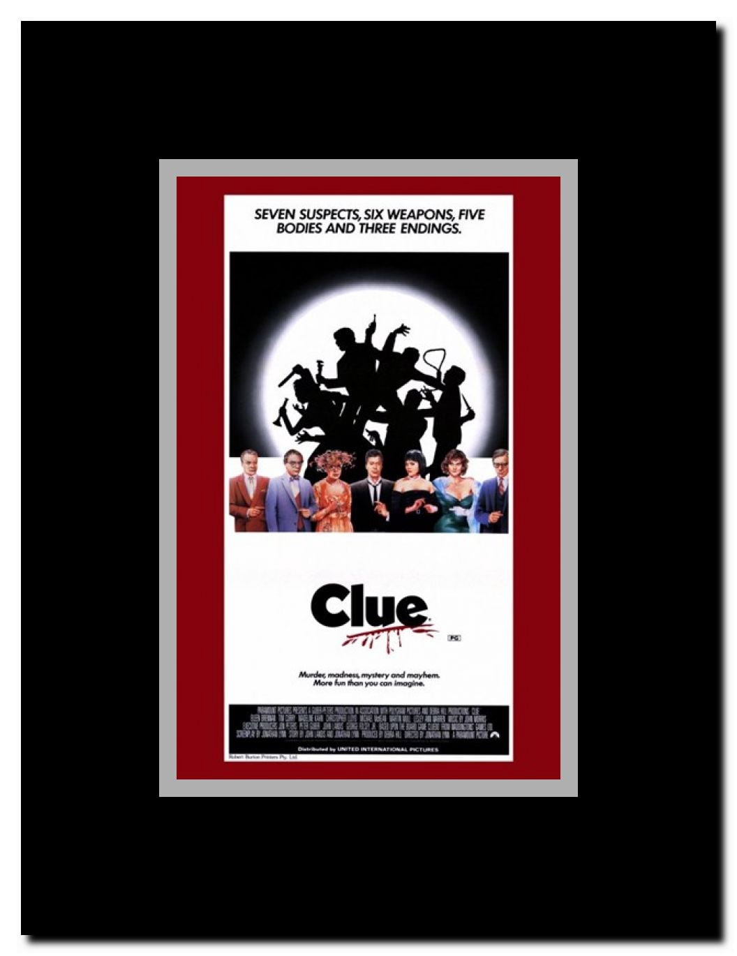 Clue Framed Movie Poster